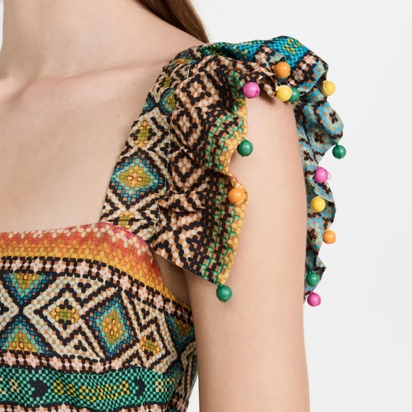 FARM Rio Banana Scarves Midi Dress - Picture 5 of 9